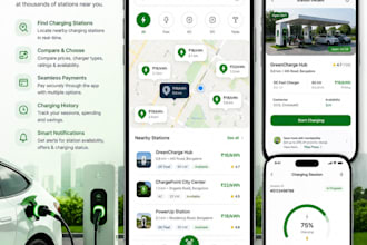 ev charging marketplace applications for android, ios, and web platforms