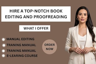 create and edit manual doc, instruction manual, training guide, coaching content