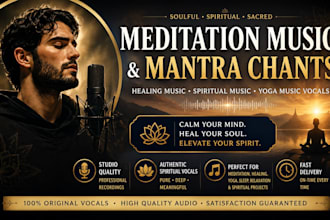 sing meditation music, healing music, mantra chants, spiritual music, yoga music