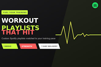 build a spotify workout playlist tailored to your training style