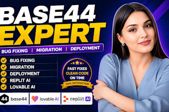 do base44 bug fixing base44 migration replit ai lovable ai base44 expert