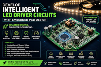 develop intelligent led driver circuits with embedded pcb design