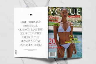 design a magazine cover in 24 hours