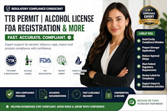 secure your ttb permit alcohol license fda registration and compliance