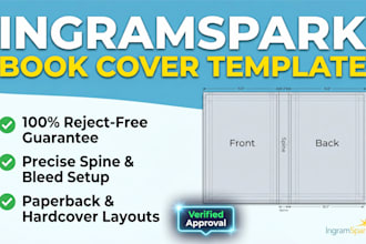design print ready book cover template for ingramspark