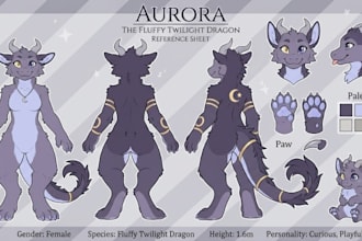 furry reference sheet furry art ref sheet fursona ref sheet  anthro ref sheet oc