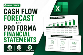 create cash flow forecast and pro forma financial statements