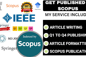 write publish article writing on scopus q1 q2 q3 q4 ssci sci indexed journal