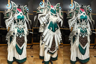 wearable 3d cosplay creation anime cosplay pepakura mask 3d armor helmet evafoam