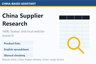 research chinese suppliers and products