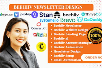 setup beehiiv newsletter beehiiv landing page beehiiv website beehiiv ai