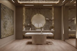 redesign 3d infrared sauna interior,onset,steam room rendering,outdoor pool,spa