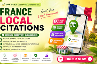 build 300 manual france local citations for local SEO google maps ranking