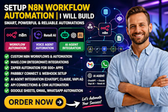 setup n8n workflow automation n8n workflow, n8n retell ai voice agent automation