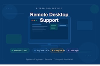 provide expert IT support for desktops and servers