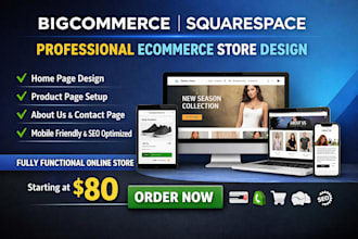 design bigcommerce store shopify store clothing website