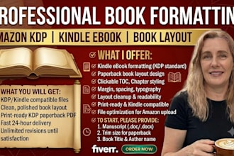 book formatting for amazon kdp, kindle ebook formatting, amazon book formatting