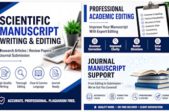 write and edit high quality scientific manuscripts
