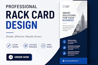 design professional rack card and marketing flyer designs