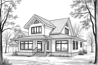 sketch your house or building