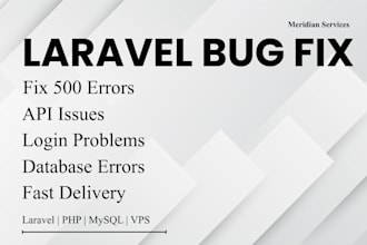 fix laravel bugs errors and performance issues