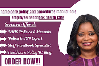 write home care policy and procedures manual ndis employee handbook health care