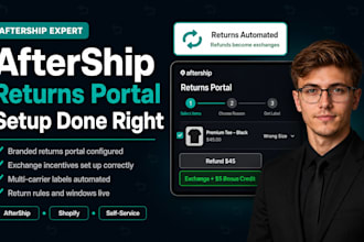 set up aftership returns center for your shopify store