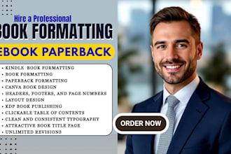 format, convert pdf to epub for kindle ebook, print book formatting, book design
