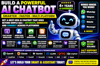 create ai chatbots with openai, claude, gemini, langchain, groq, llama