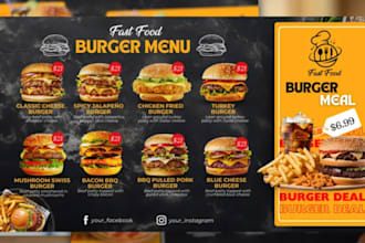 do an amazing restaurant menu food menu cafe coffee menu design menu price list