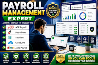 manage bpo payroll on adp payrollhero salarium cloudcfo zoho payroll