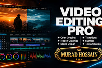 do cinematic video editing and color grading