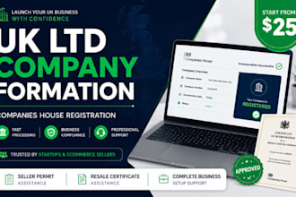 form your UK ltd company and business registration