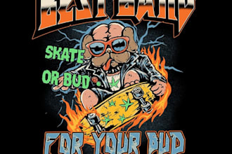 design custom skeleton skate character logo