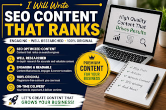 write professional website copy and blog articles