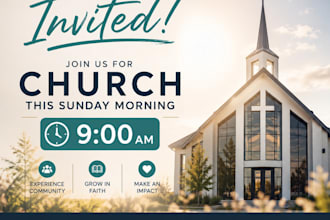 design your church canva social media graphics