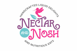 design modern refreshment health and style logo