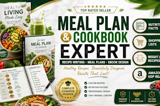 write cookbook format cookbook, cookbook design  recipe book  meal plan