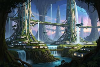 paint an environmental concept art