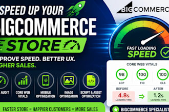optimize bigcommerce store speed and improve core web vitals