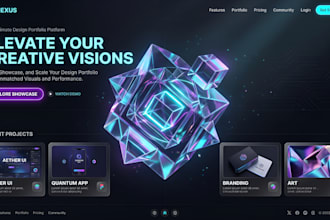 design a 3d interactive website threejs or webflow spline site
