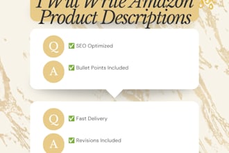 write product descriptions for your ecommerce store