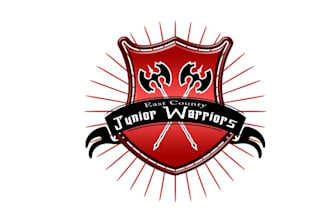 design perfect modern junior warriors logo
