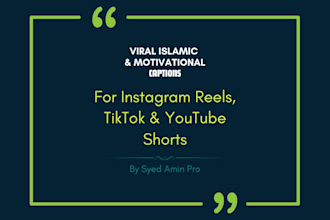 write viral islamic and motivational captions for tiktok reels