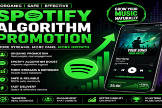 do organic spotify music promotion with algorithmic growth