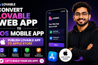 convert lovable ai web app to android ios mobile app with push notifications