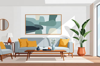 create modern flat vector illustration