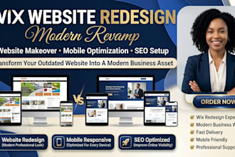 redesign wix website into a modern responsive business website wix redesign wix