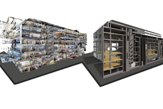 convert point cloud to revit bim model, scan to bim, matterport to revit ifc cad