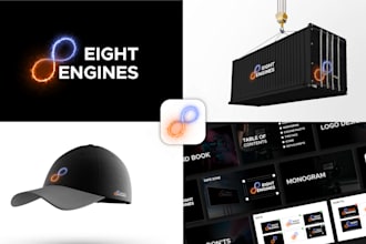 design a bold modern brand identity with logo and brand strategy